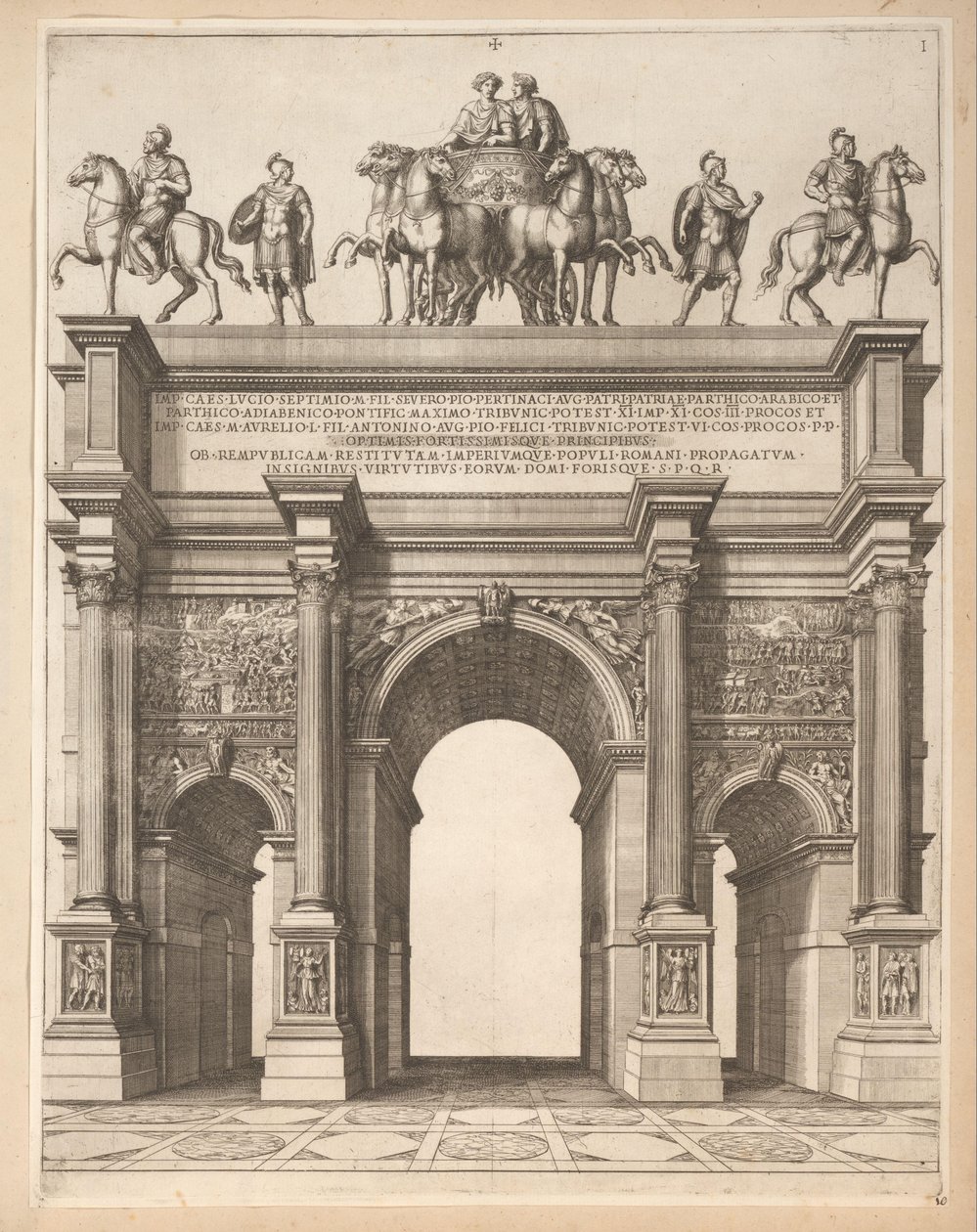Arc de Septime Sévère à Rome - Pietro Sante Bartoli