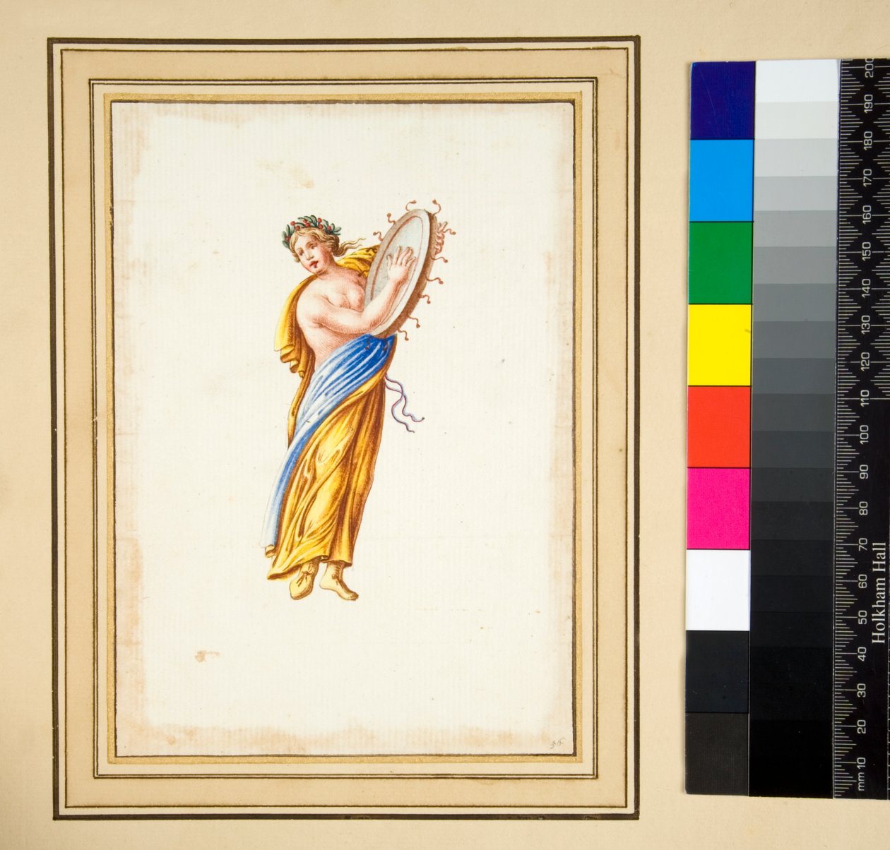 Figure drapée battant un tambour - Pietro Santi Bartoli