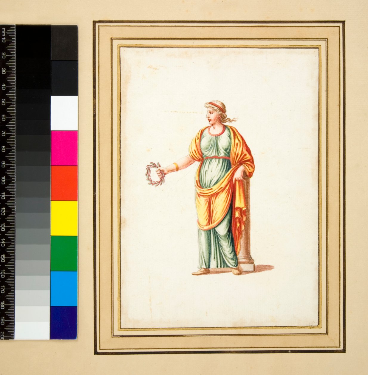 Figure féminine tournée vers la gauche du spectateur - Pietro Santi Bartoli
