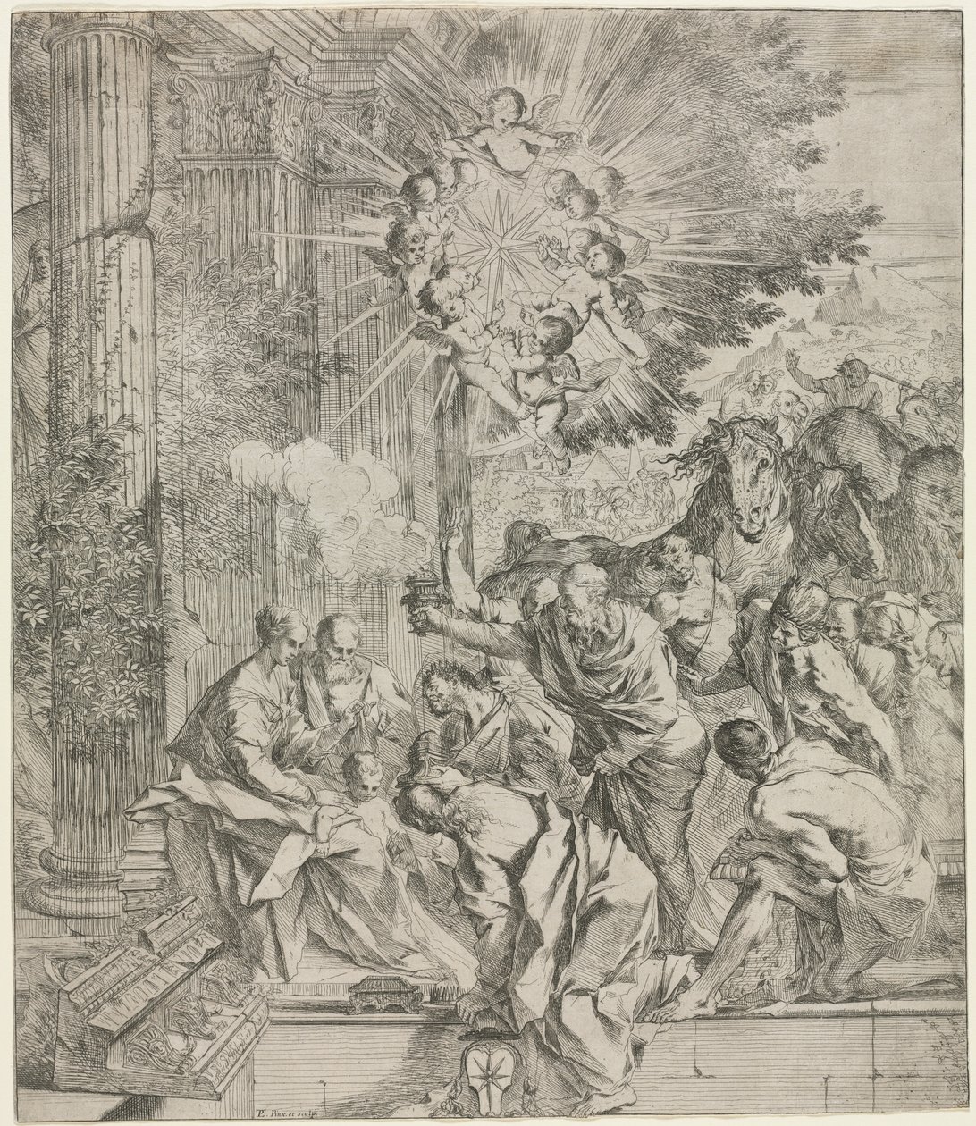 Adoration des mages - Pietro Testa