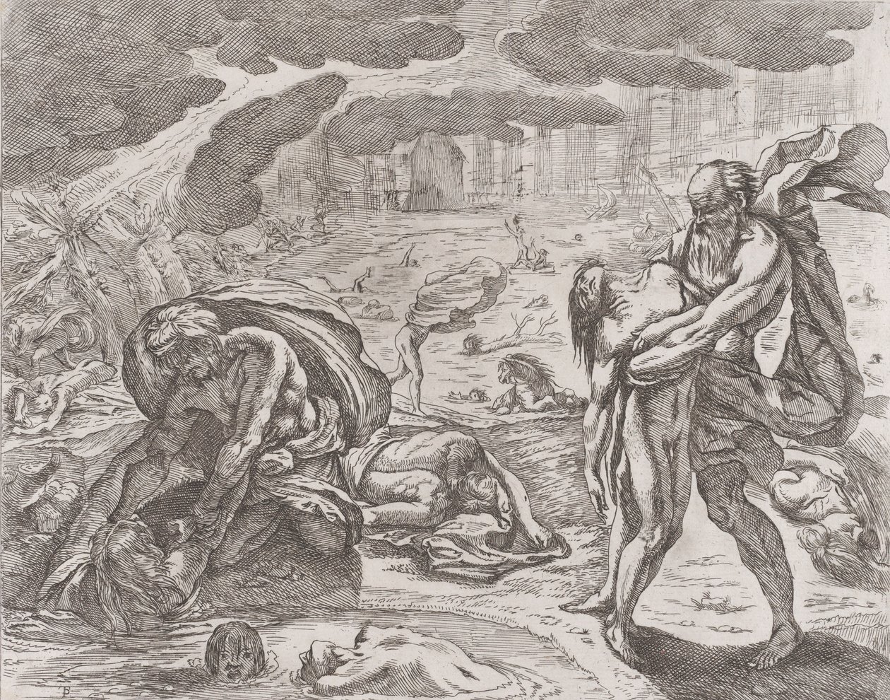 Le déluge, figures tirées de l