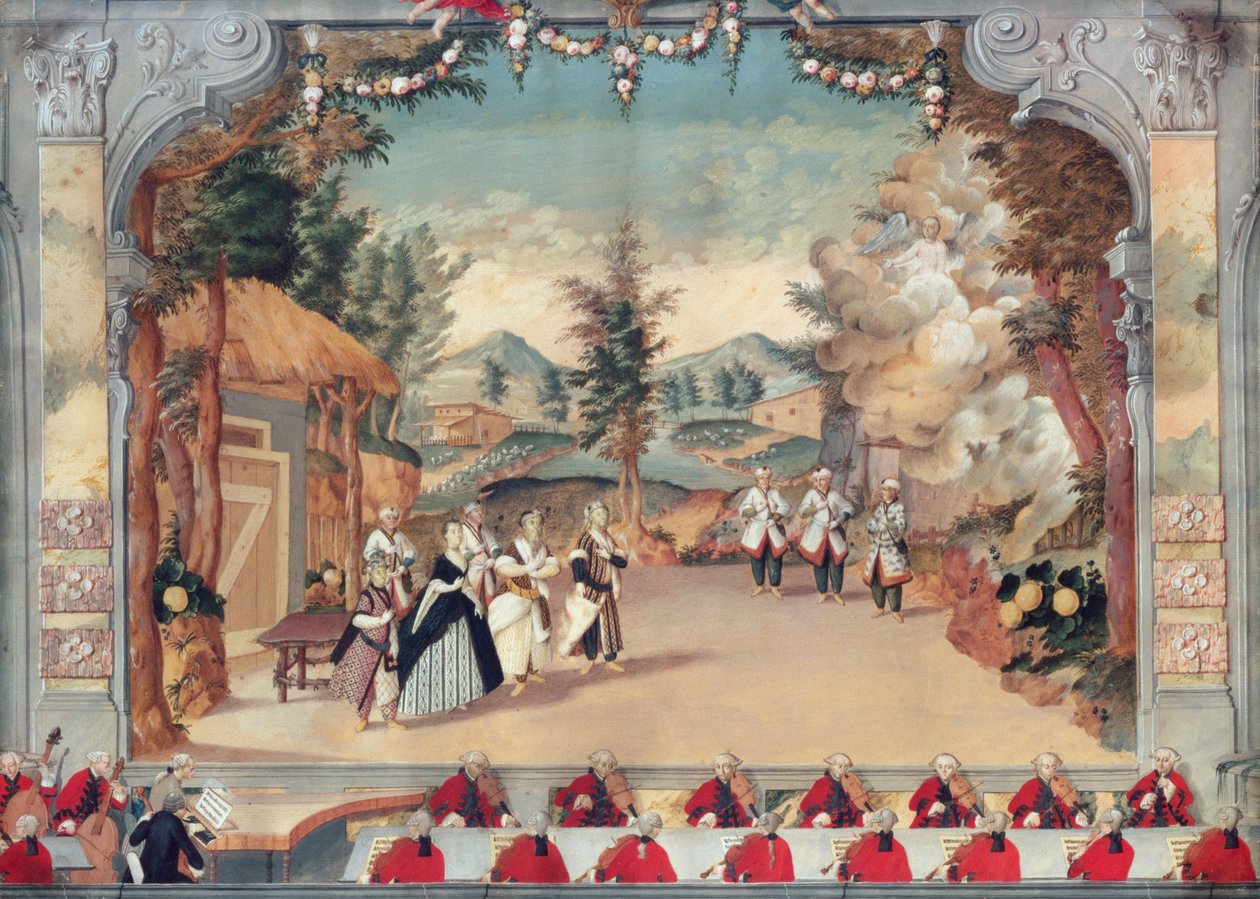 Joseph Haydn (1732-1809) à la première représentation de son opéra 