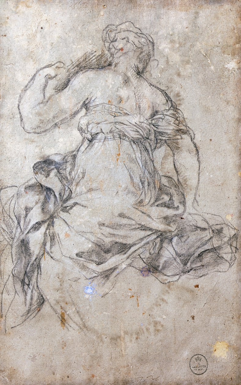 Figure féminine, étude pour la fresque de l
