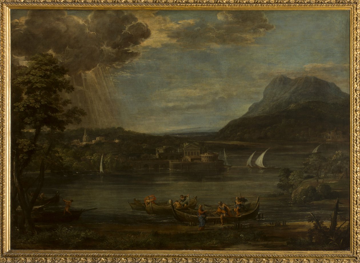 Paysage avec la vocation de Saint Pierre - Pietro da Cortona