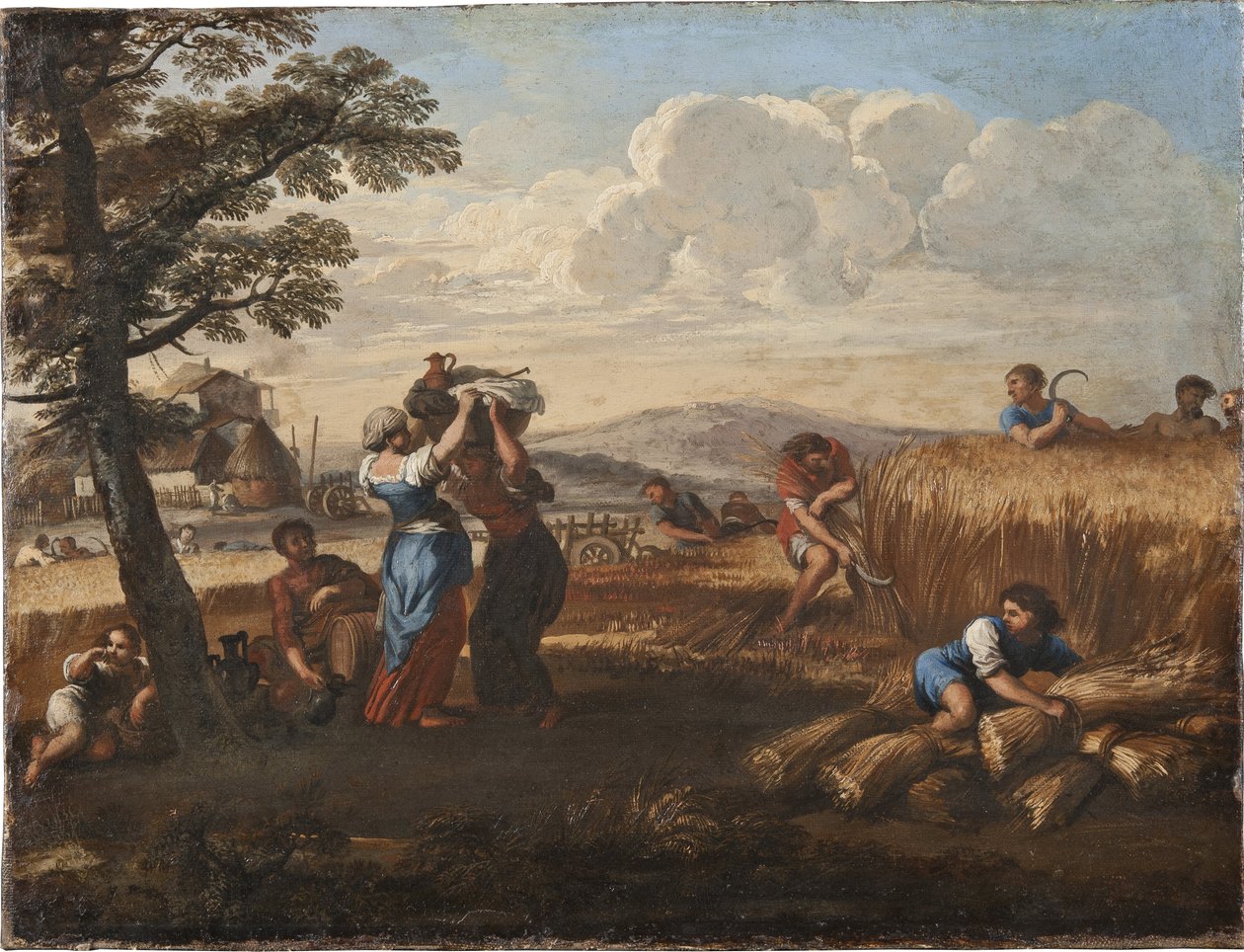 Paysage avec scène de moisson - Pietro da Cortona