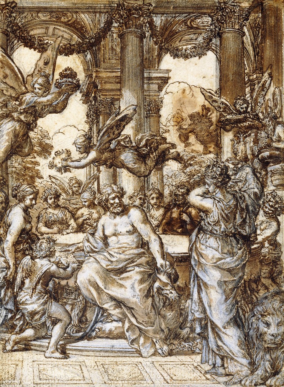 Cybèle devant le conseil des dieux - Pietro da Cortona