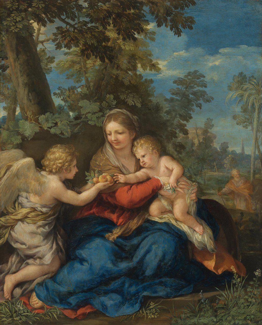 La Sainte Famille au repos pendant la fuite en Égypte - Pietro da Cortona