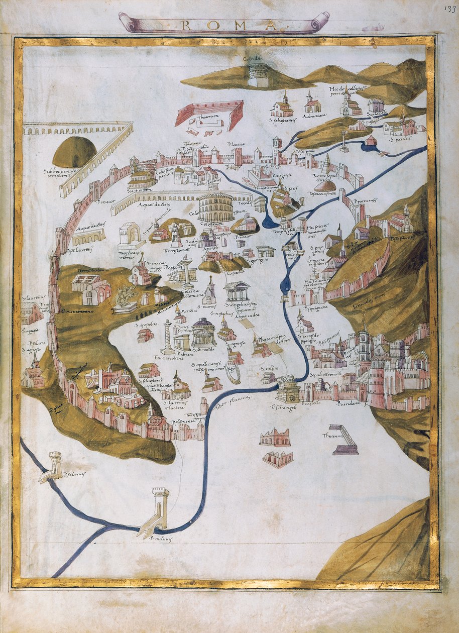 Vue de Rome - Pietro del Massaio