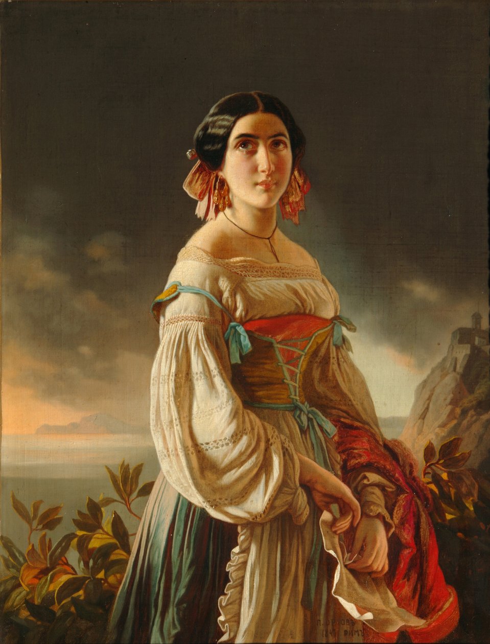 Portrait de la princesse Lina Gagarina | Estampe d'art