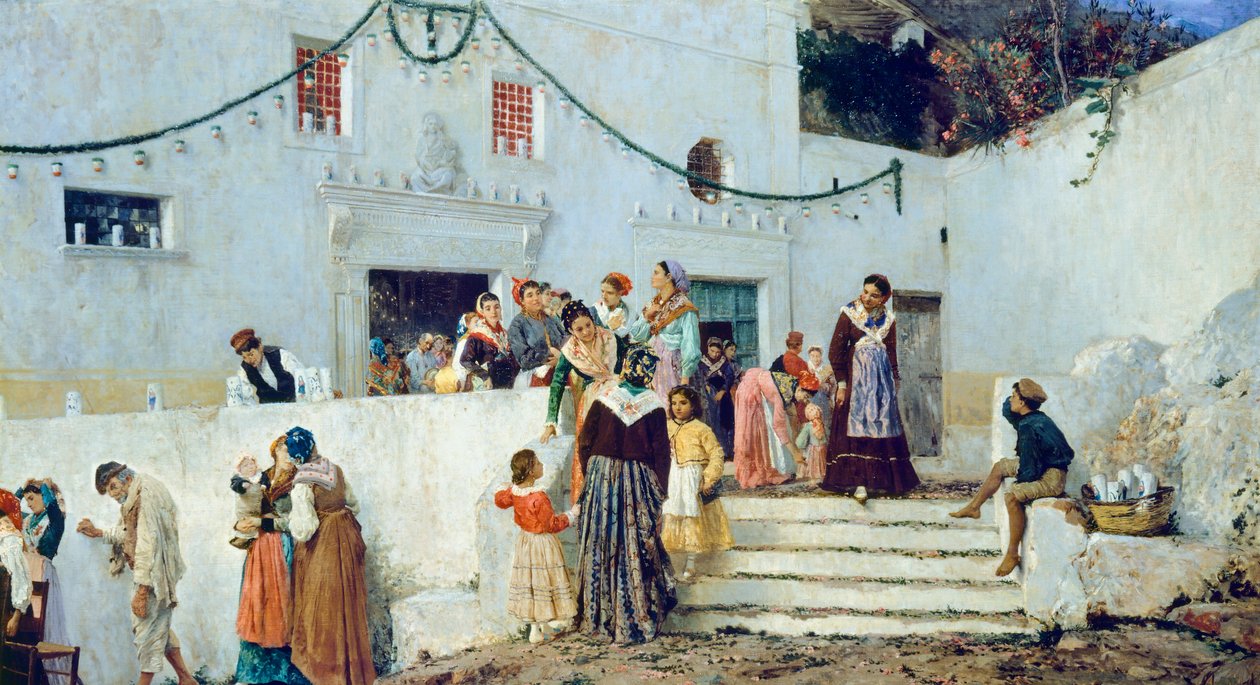 Jour de fête, par Pio Joris (1843-1921) - Pio Joris