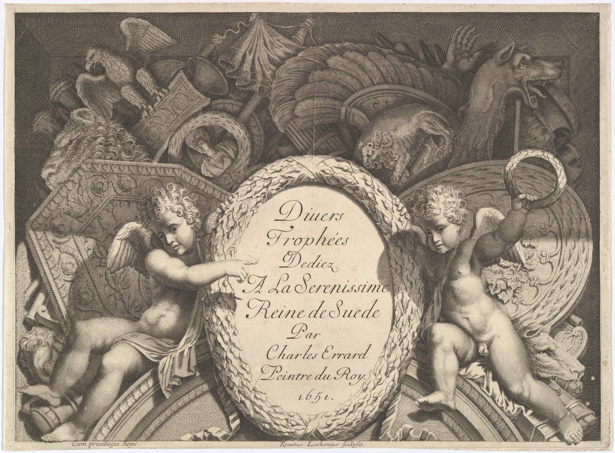 Page de titre de Divers trophées d