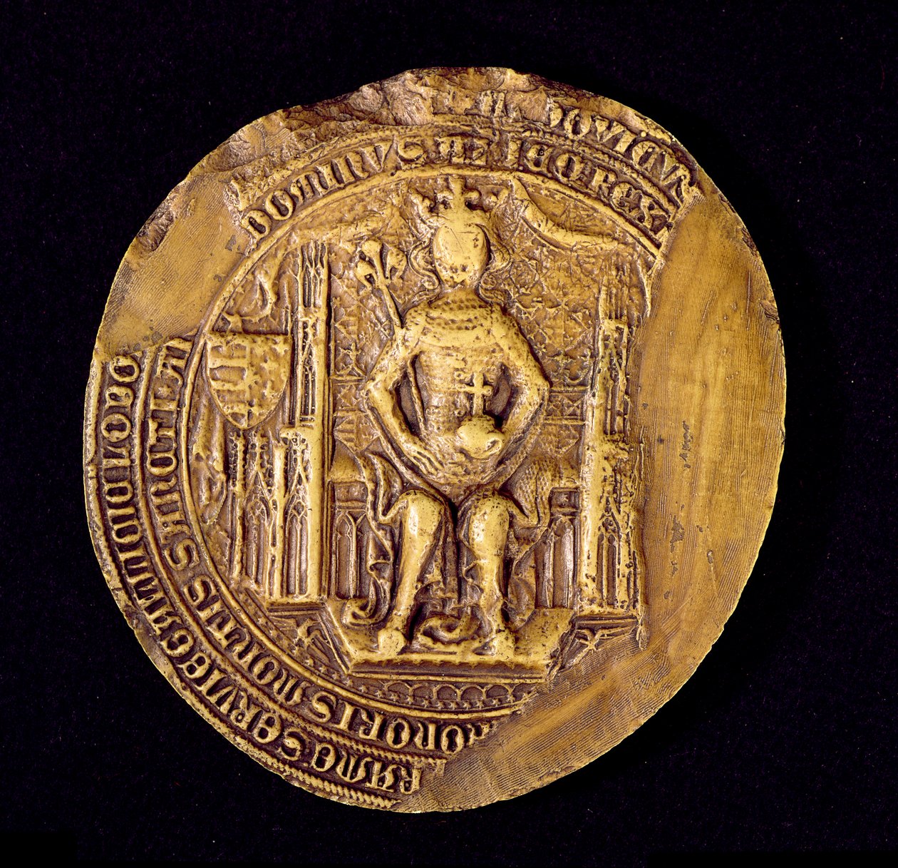 Sceau de Louis I (1326-82) le Grand, Roi de Pologne - Polish School