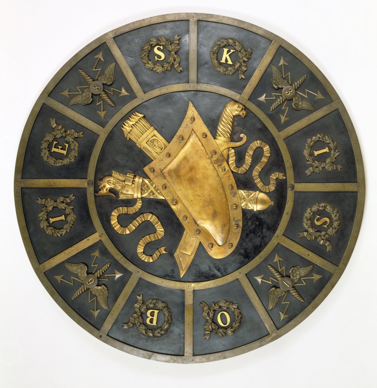 Bouclier honorant le roi Jean Sobieski III (1629-96) - Polish School