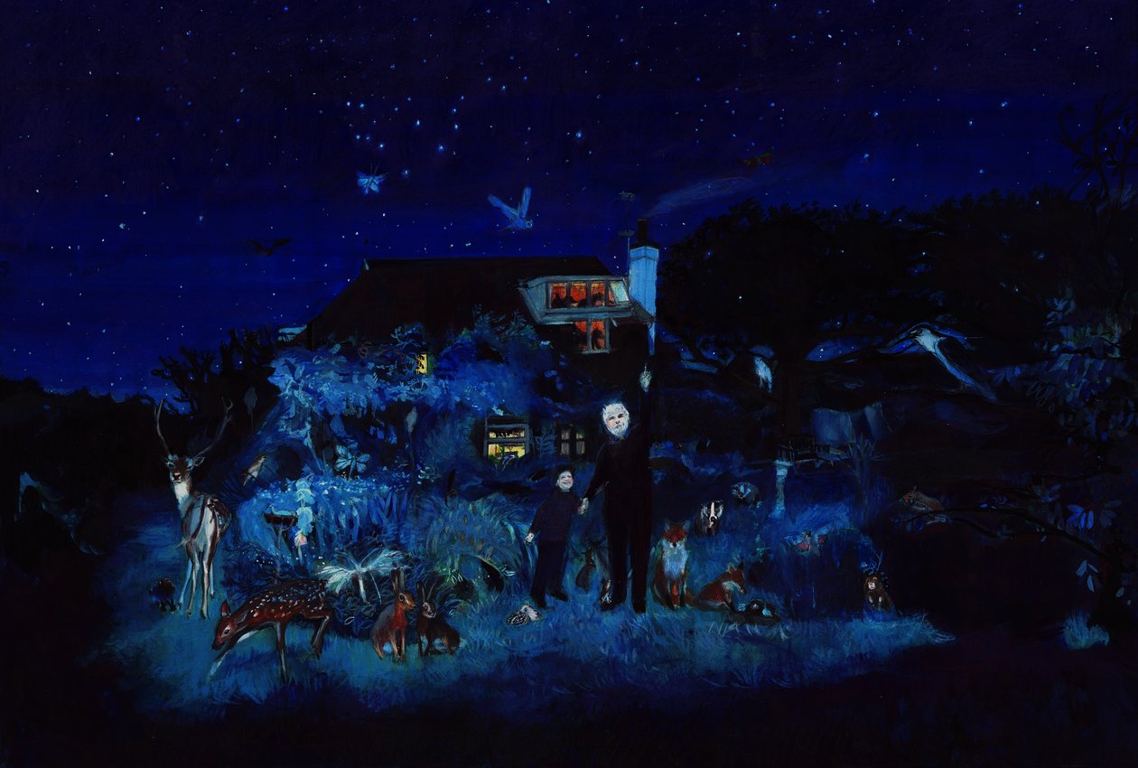 Grand-père et les étoiles, 2022 (aquarelle et gouache sur papier) - Polly Horner