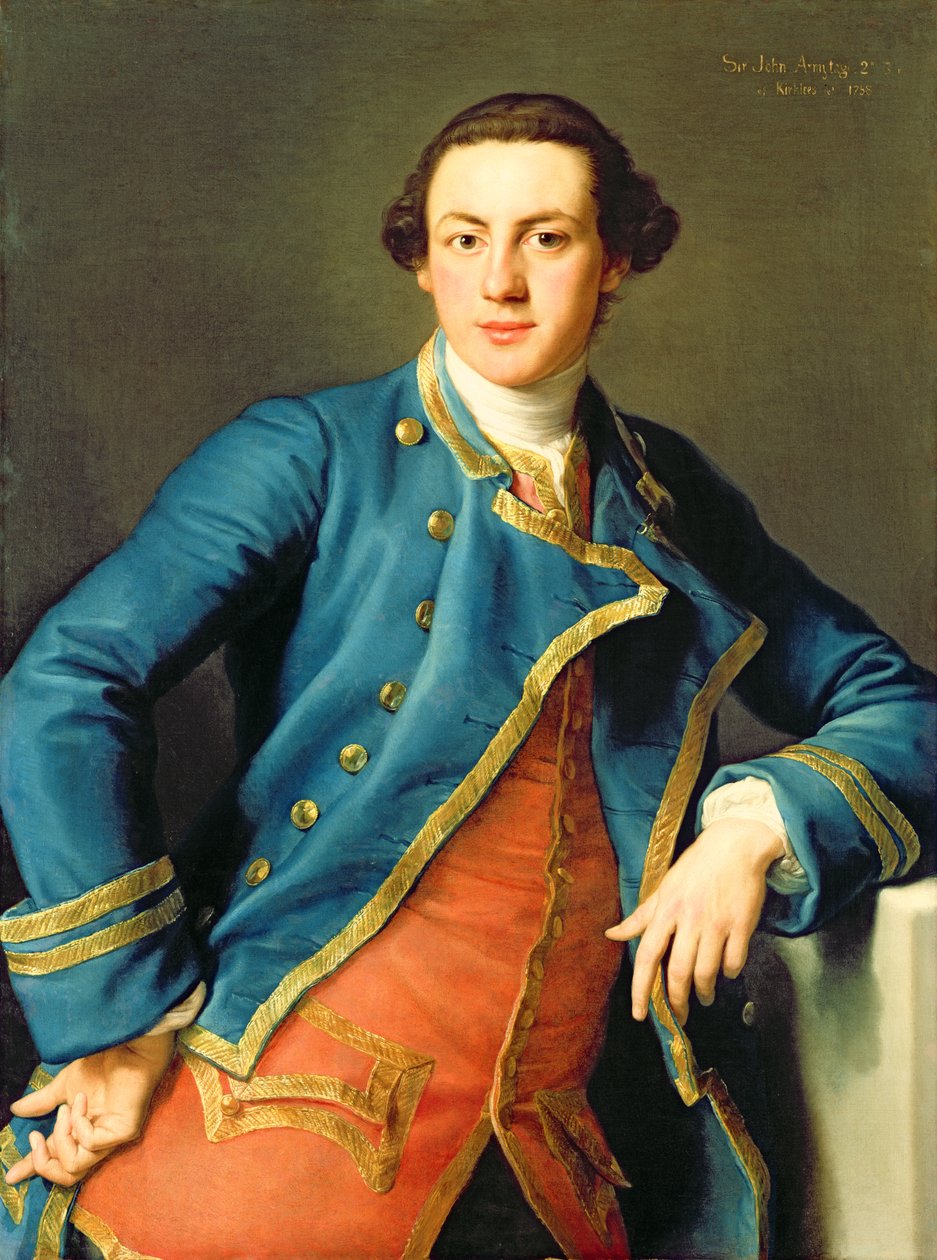 Portrait de Sir John Armytage (1732-58) 2ème Bart de Kirklees, 1758 - Pompeo Girolamo Batoni