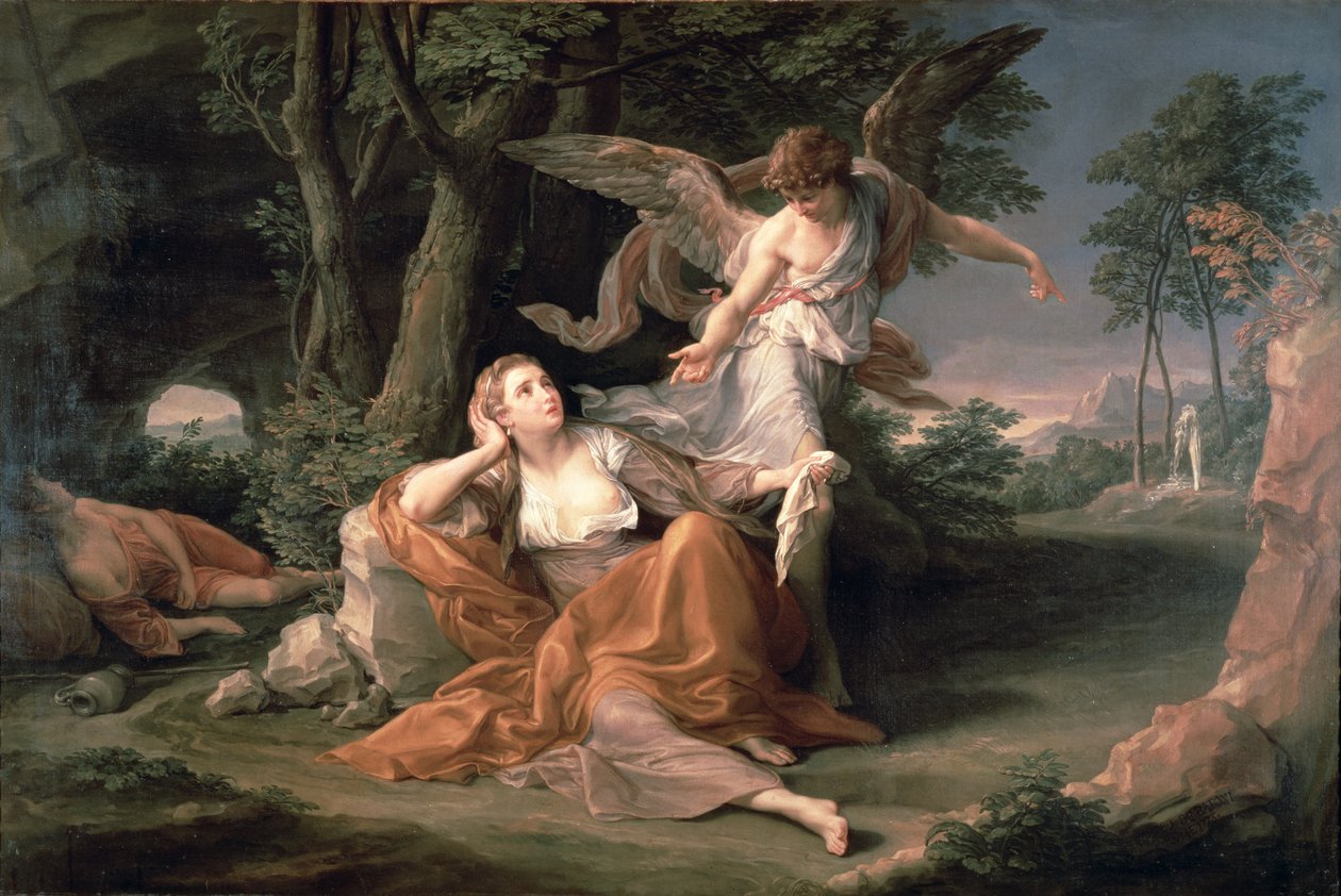 Agar dans le désert - Pompeo Girolamo Batoni