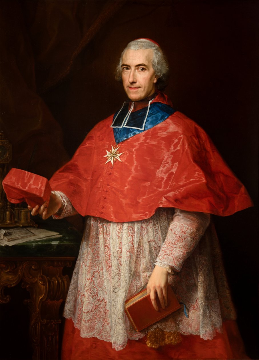 Portrait du Cardinal Jean-François Joseph de Rochechouart - Pompeo Girolamo Batoni