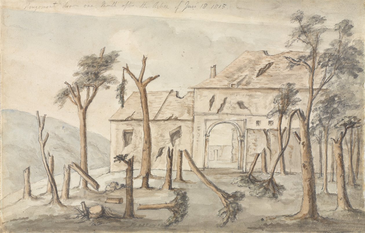 Hougoumont dessiné un mois après l
