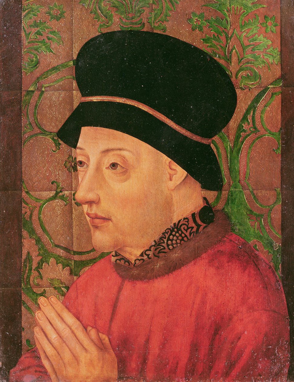 Portrait du roi Jean Ier de Portugal - Portuguese School
