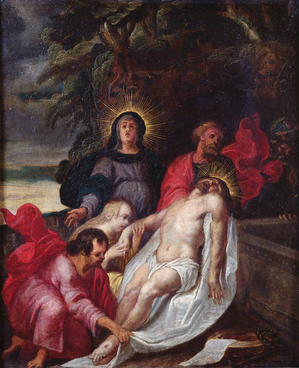 La Mise au tombeau du Christ, 1699 - Portuguese School