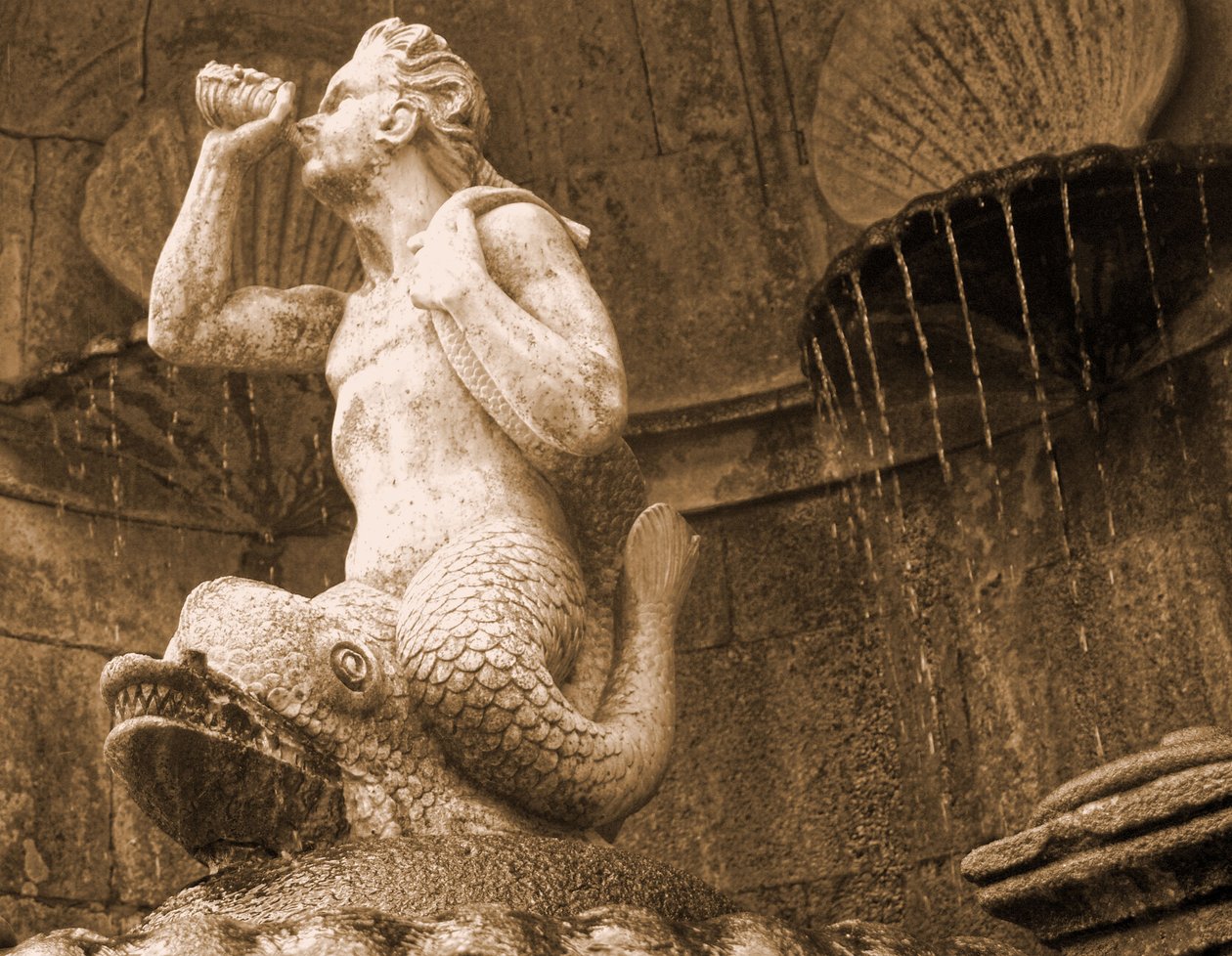 Fontaine de Triton, Santuário de Nossa Senhora dos Remédios, Lamego, Portugal 1738 - Portuguese School