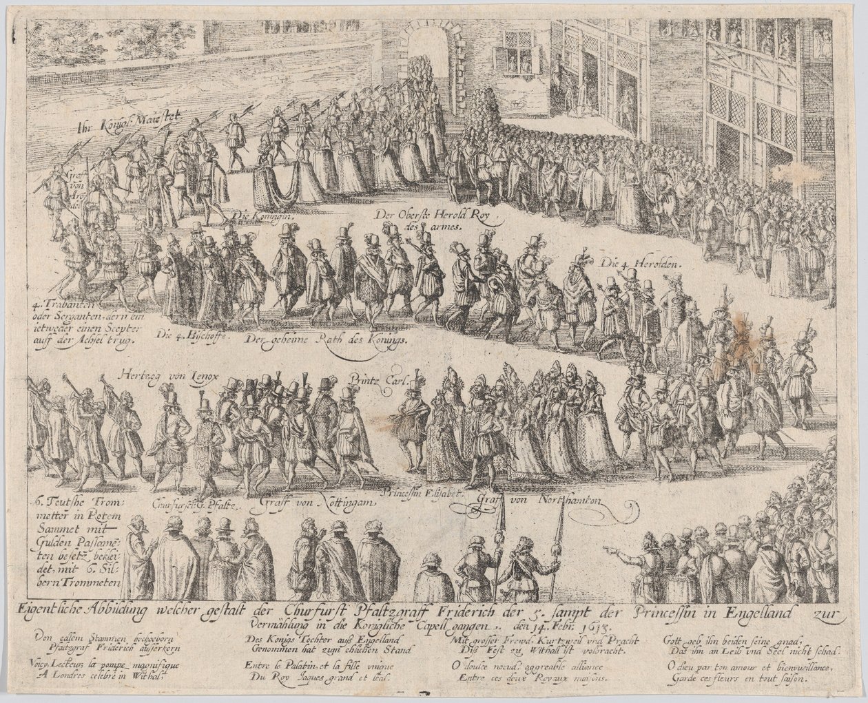 Procession de mariage pour le mariage d