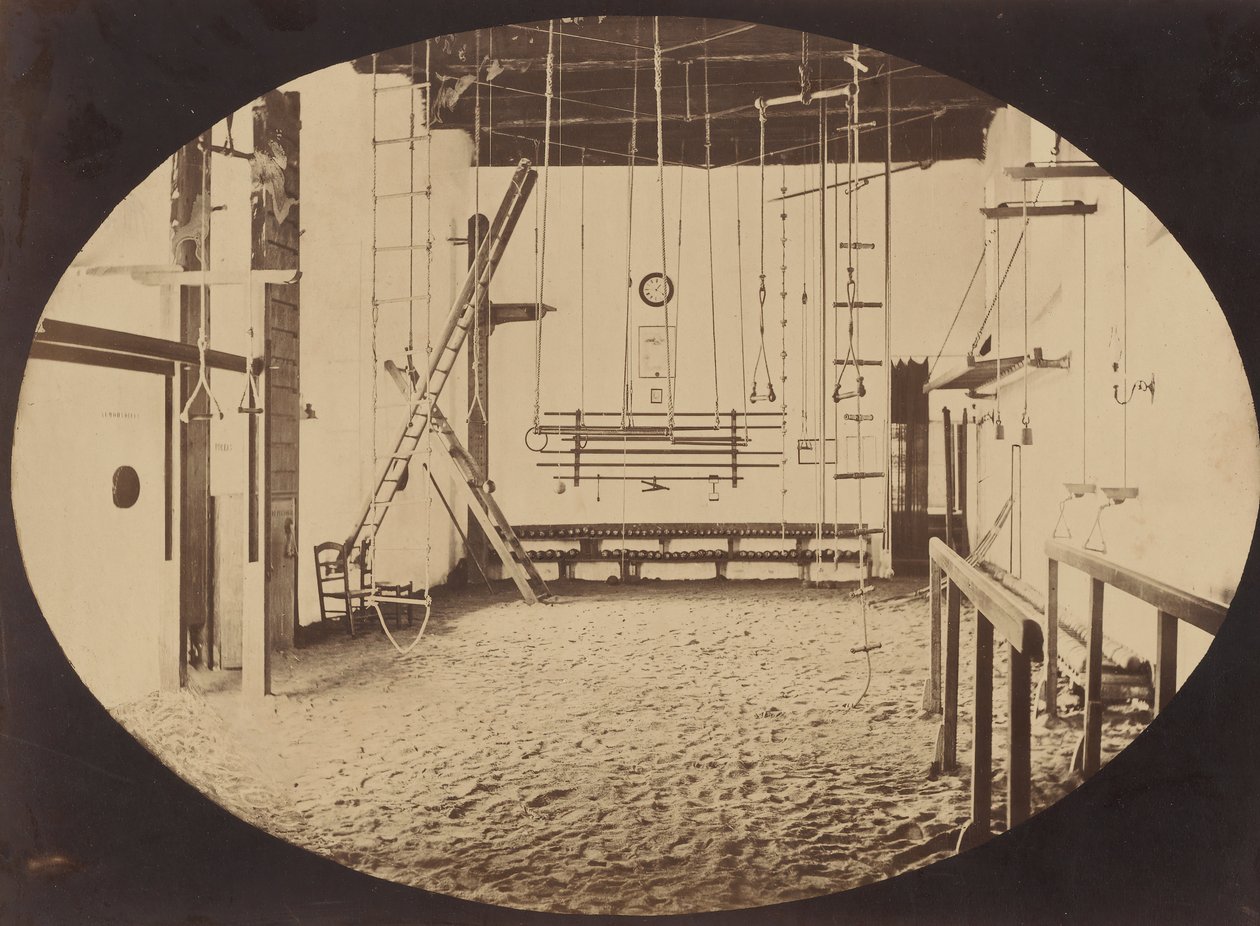 Gimnasio López, de Séville, vers 1860 - Possibly by Luigi Pesce.