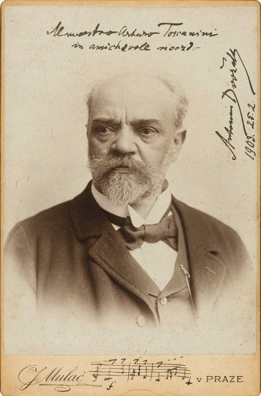 Portrait du compositeur Antonin Dvorak 1841-1904, vers 1900 - Prague . Photo studio J. Mulac