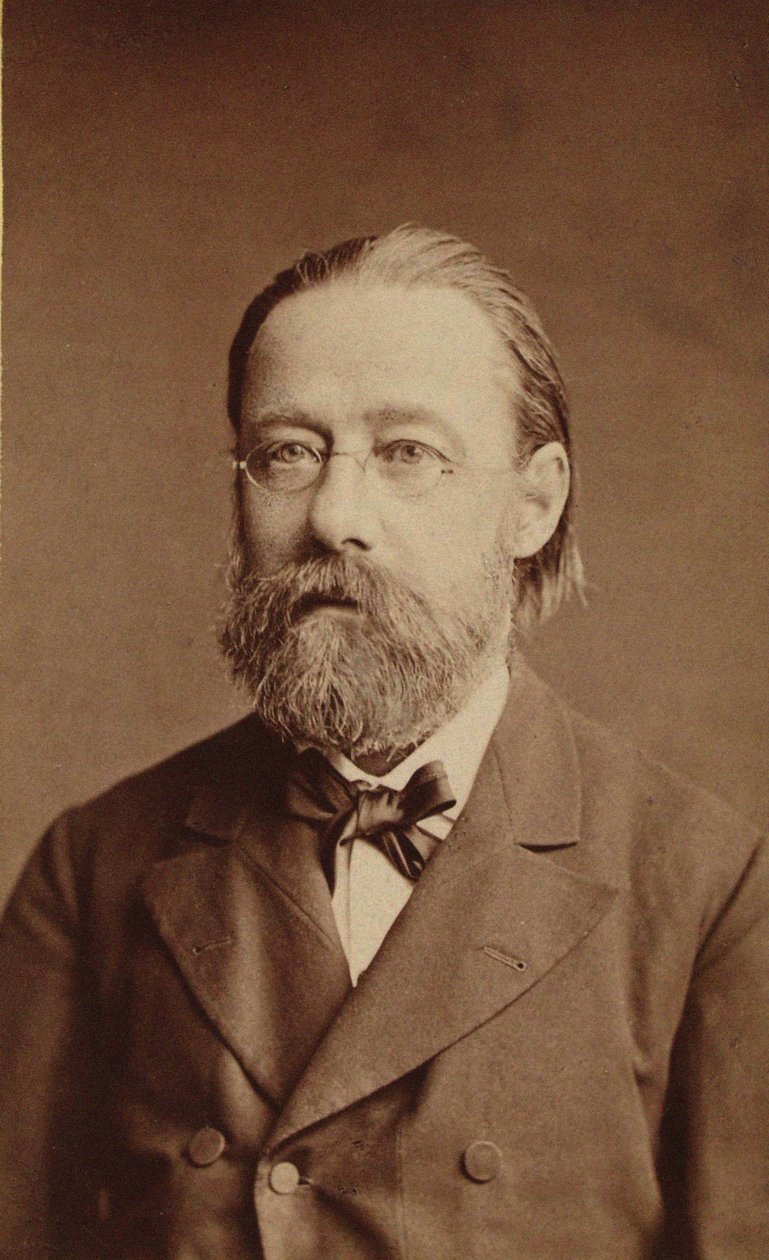 Portrait du compositeur Bedrich Smetana - Prague . Photo studio J. Mulac