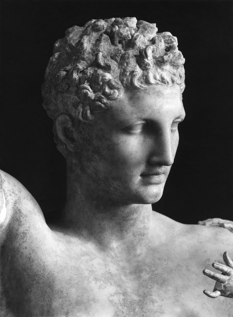 Détail de la statue d
