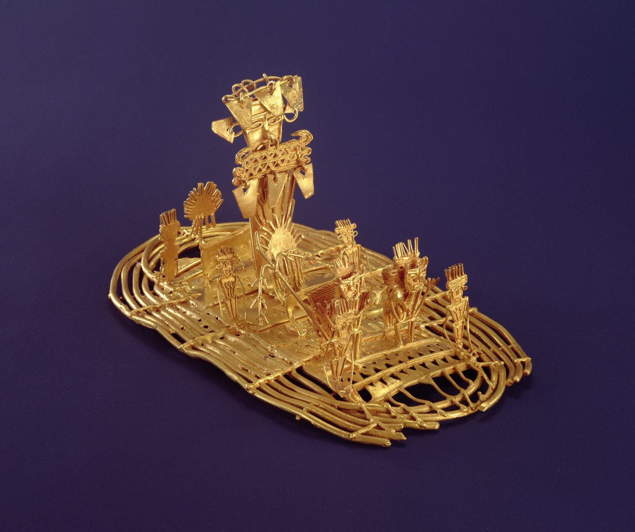 Une figurine votive Muisca (Tunjo) représentant la Cérémonie de l