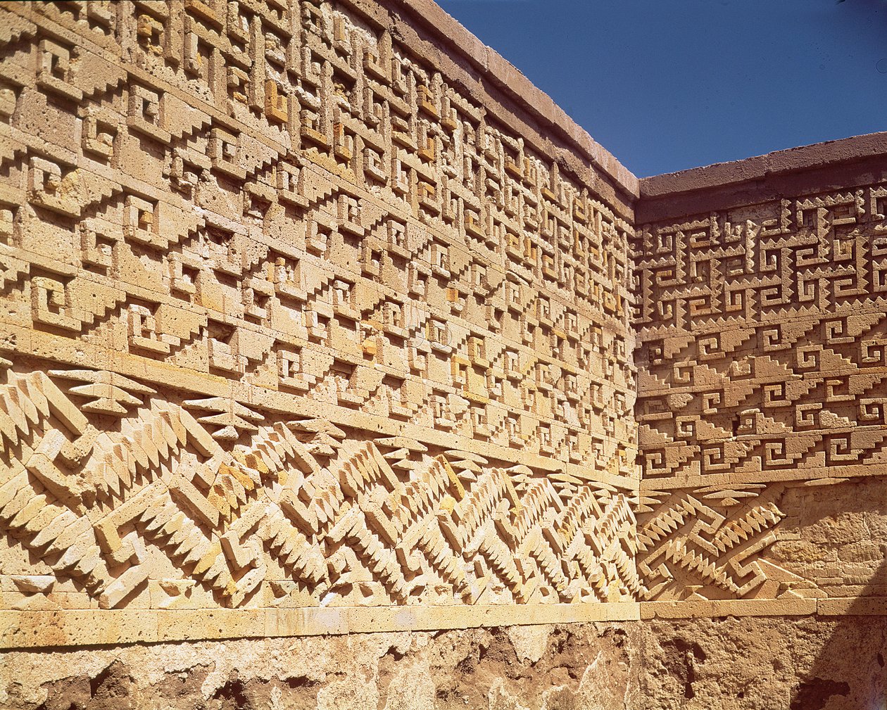 Mur en mosaïque du Patio de las Grecas, période postclassique (900-1521) - Pre Columbian