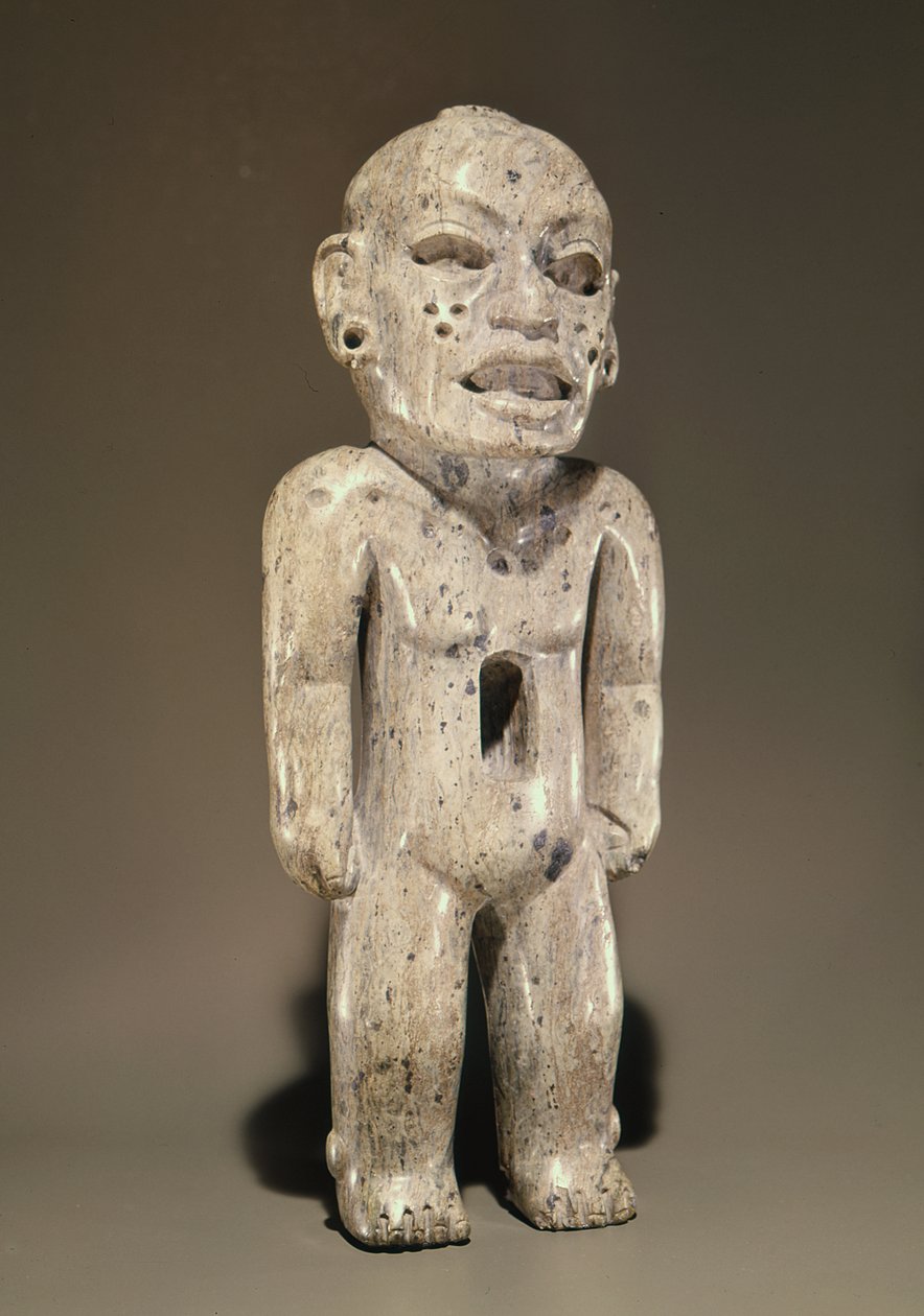 Statuette représentant une figure humaine debout, style Teotihuacan, de Puebla, Mexique - Pre Columbian Pre Columbian