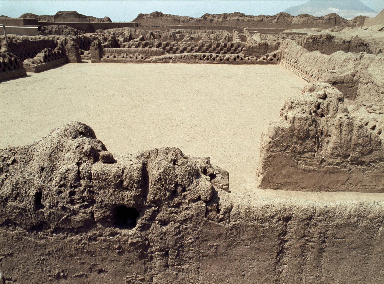 Culture Chimu : vue de la ville précolombienne de Chanchan, 850-1470 AD - Pre Columbian Pre Columbian