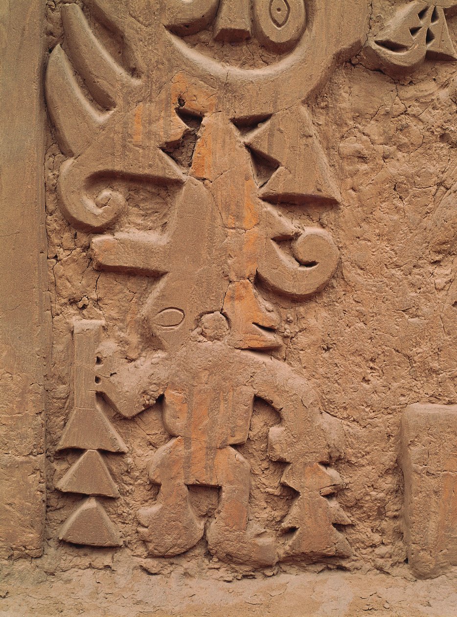 Reliefs sur le temple Huaca el Dragon (détail) - Pre Columbian Pre Columbian