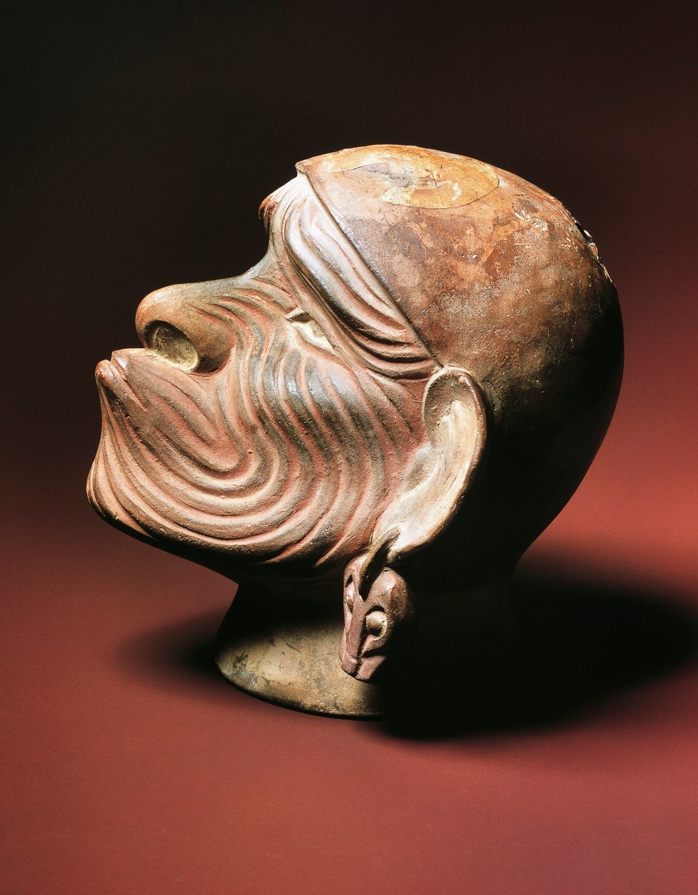 Tête masculine de Trujillo, culture Moche, civilisation précolombienne, 4-9e siècle - Pre Columbian Pre Columbian