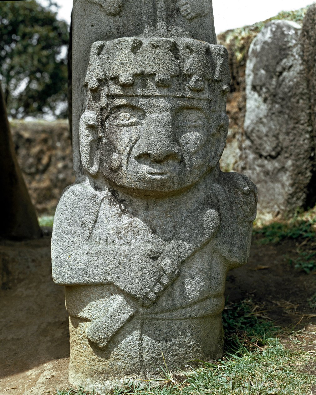 Sculpture mégalithique d