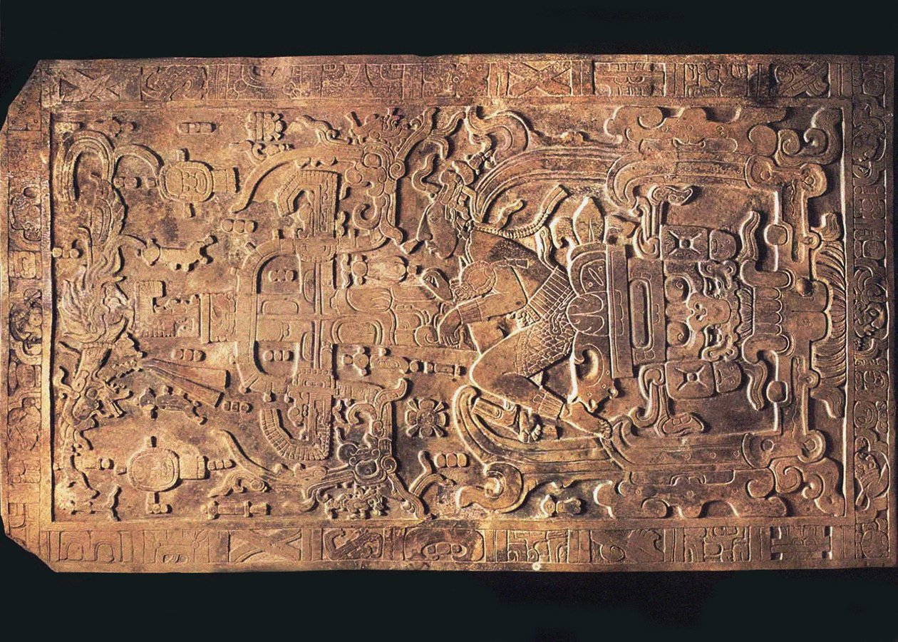 La tombe du roi Pakal du Temple des Inscriptions, Palenque, 615-683 - Pre Columbian art