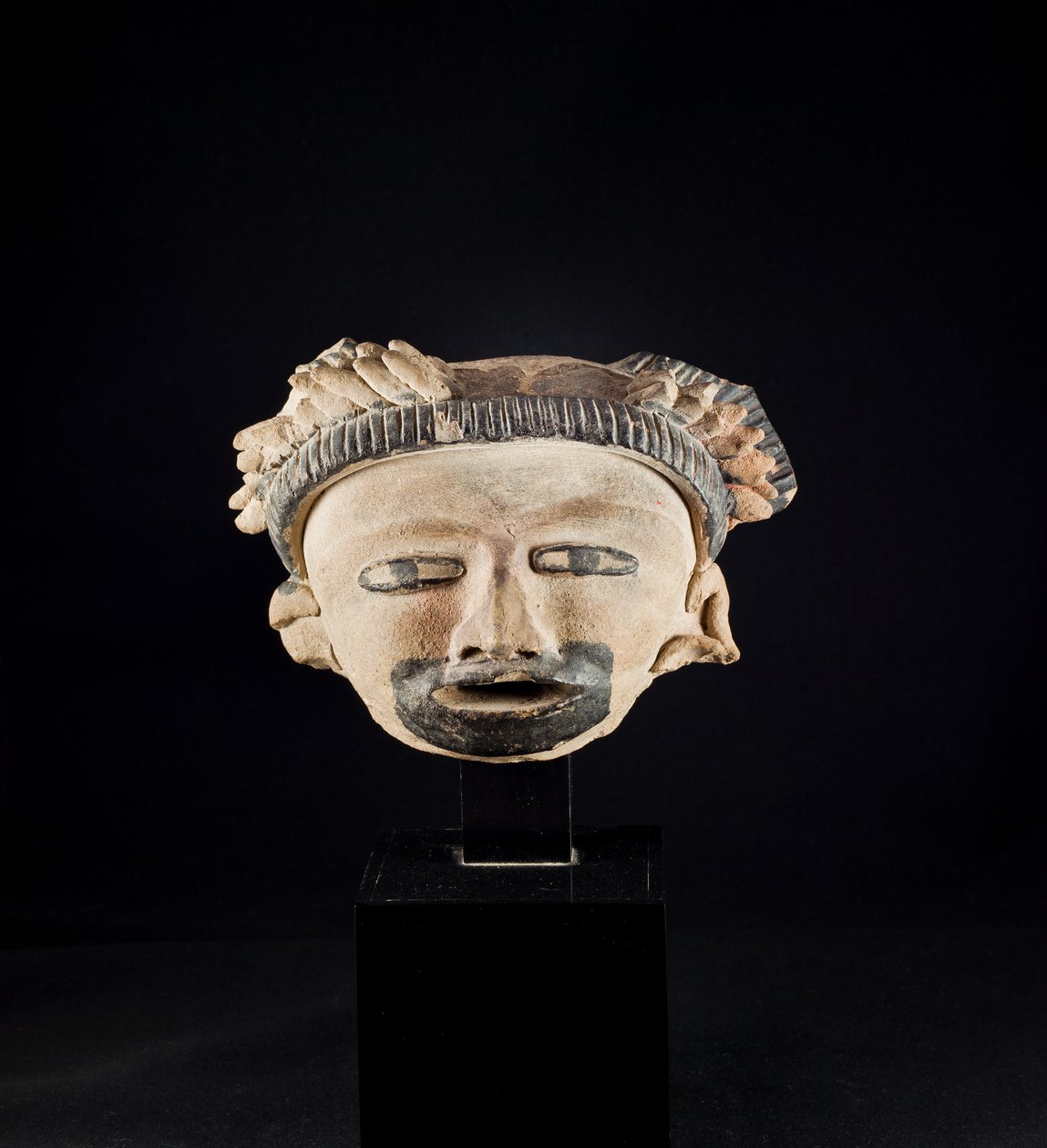 Head statuette / Mexico, Totanaque culture (terracotta) - Precolombian Precolombian