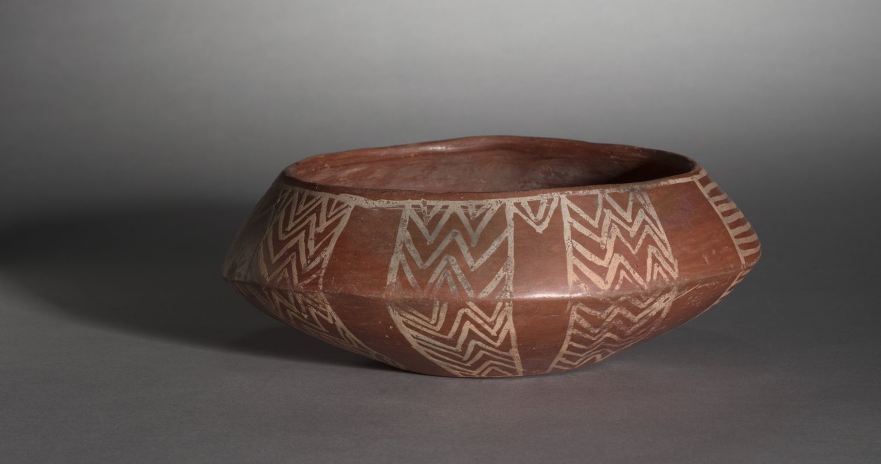 Bol à croix blanche avec tortue et soleil, c.4000-3400 av. J.-C. - Predynastic Period Egyptian