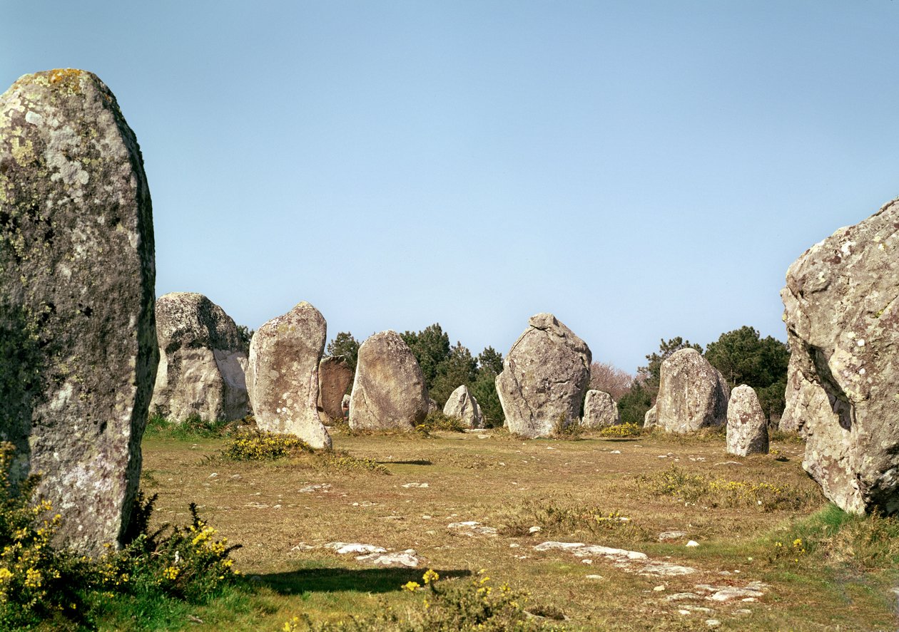 Alignement de pierres dressées, période mégalithique, 4e-3e millénaire av. J.-C. - Prehistoric