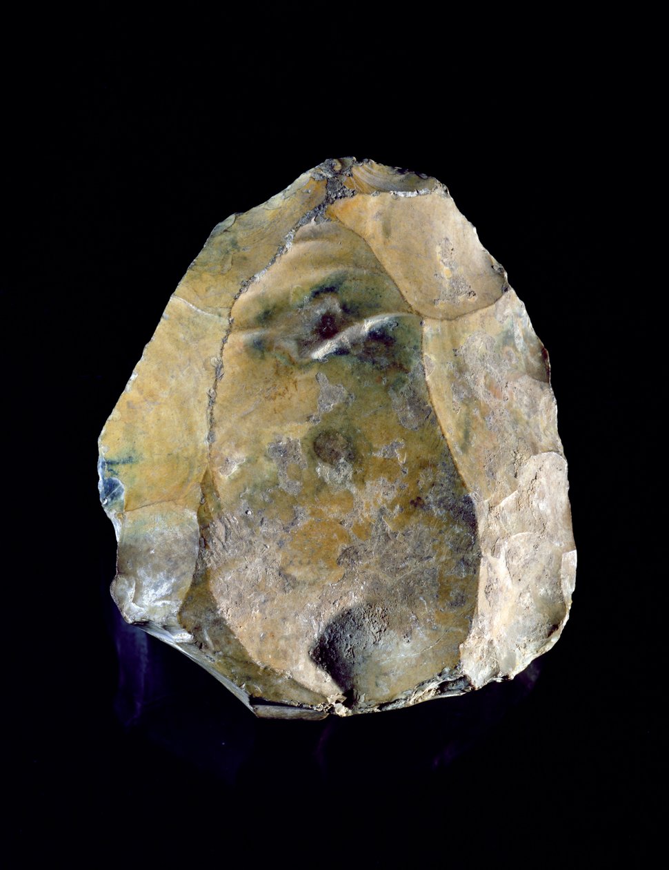 Noyau de pierre, utilisé pour fabriquer des outils, vers 250000 av. J.-C. (silex) - Prehistoric