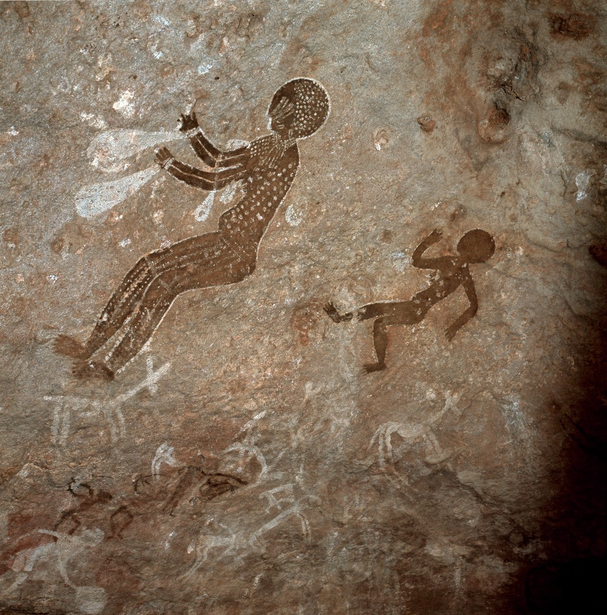 Figures humaines. Peintures rupestres, 8000-7000 av. J.-C. - Prehistoric Prehistoric
