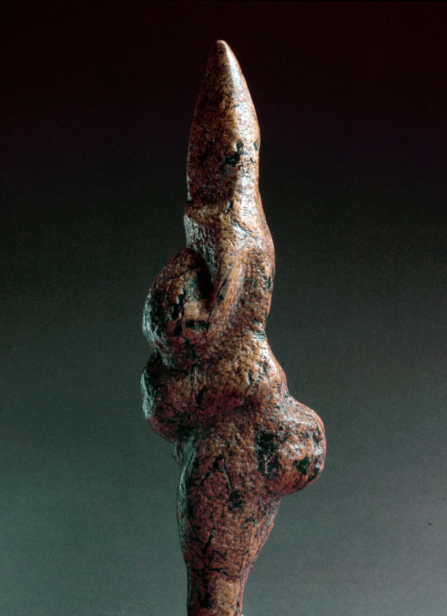 Préhistoire : Vénus de Savignano, sculpture lithique anthropomorphe - Prehistoric Prehistoric