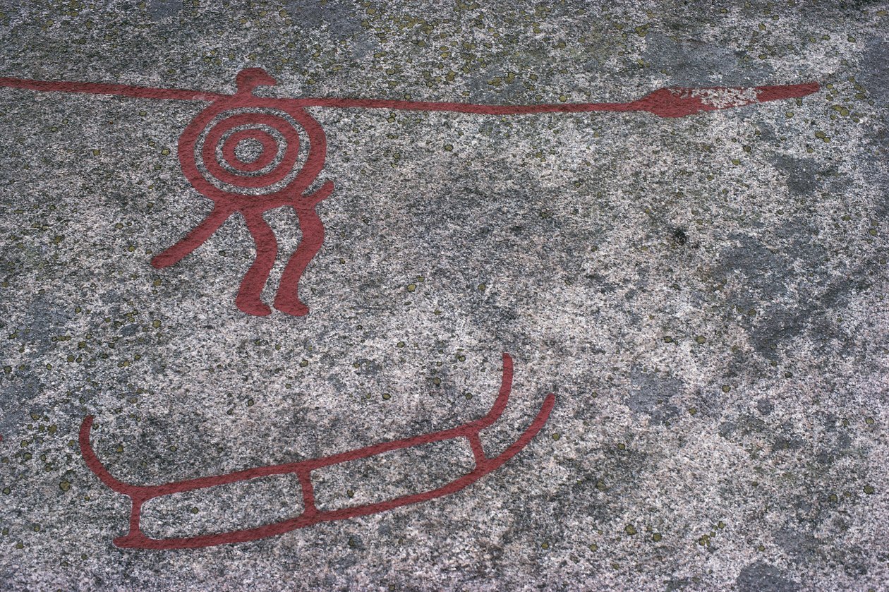 Suède, Comté de Vastra Gotaland, Nord de Bohuslan, Tanum (Tanumshede), peintures rupestres - Prehistoric Prehistoric