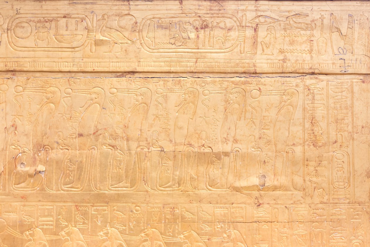Le sanctuaire doré extérieur de la chambre funéraire de Toutankhamon, Musée égyptien, Le Caire, Égypte - Prehistoric Prehistoric