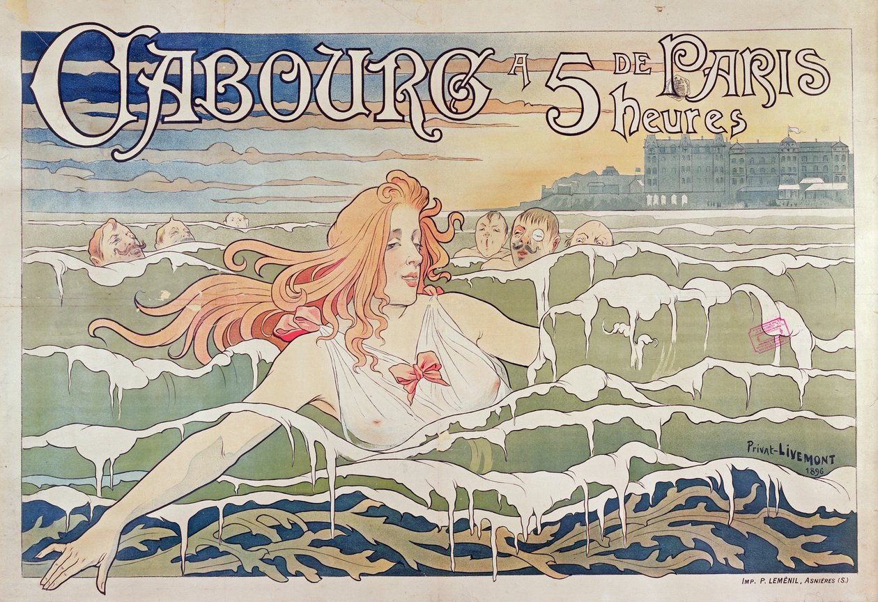 Affiche pour les chemins de fer français, 1896 - Privat Livemont