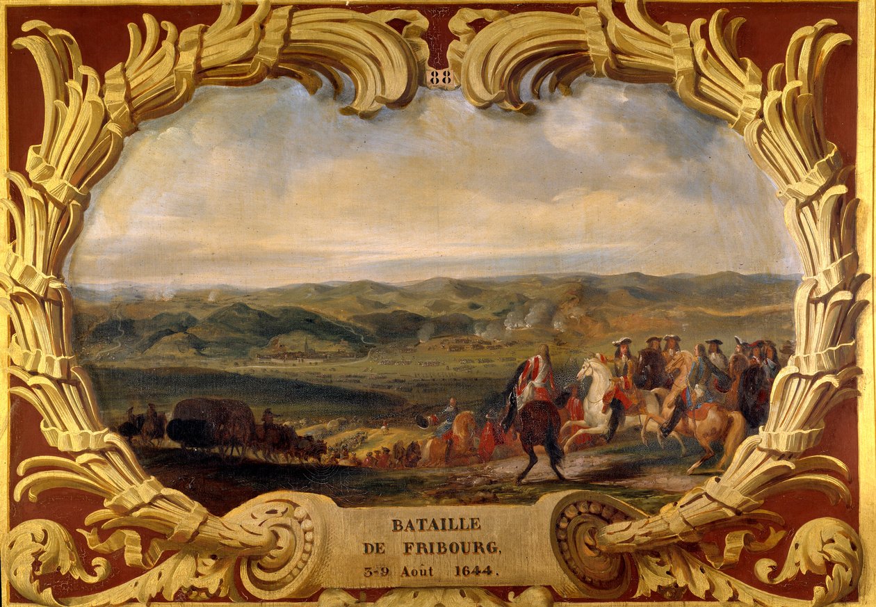 Bataille de Fribourg du 3 au 09/08/1644 Victoire du Grand Condé (Louis II Prince de Bourbon) et de Henri de La Tour d