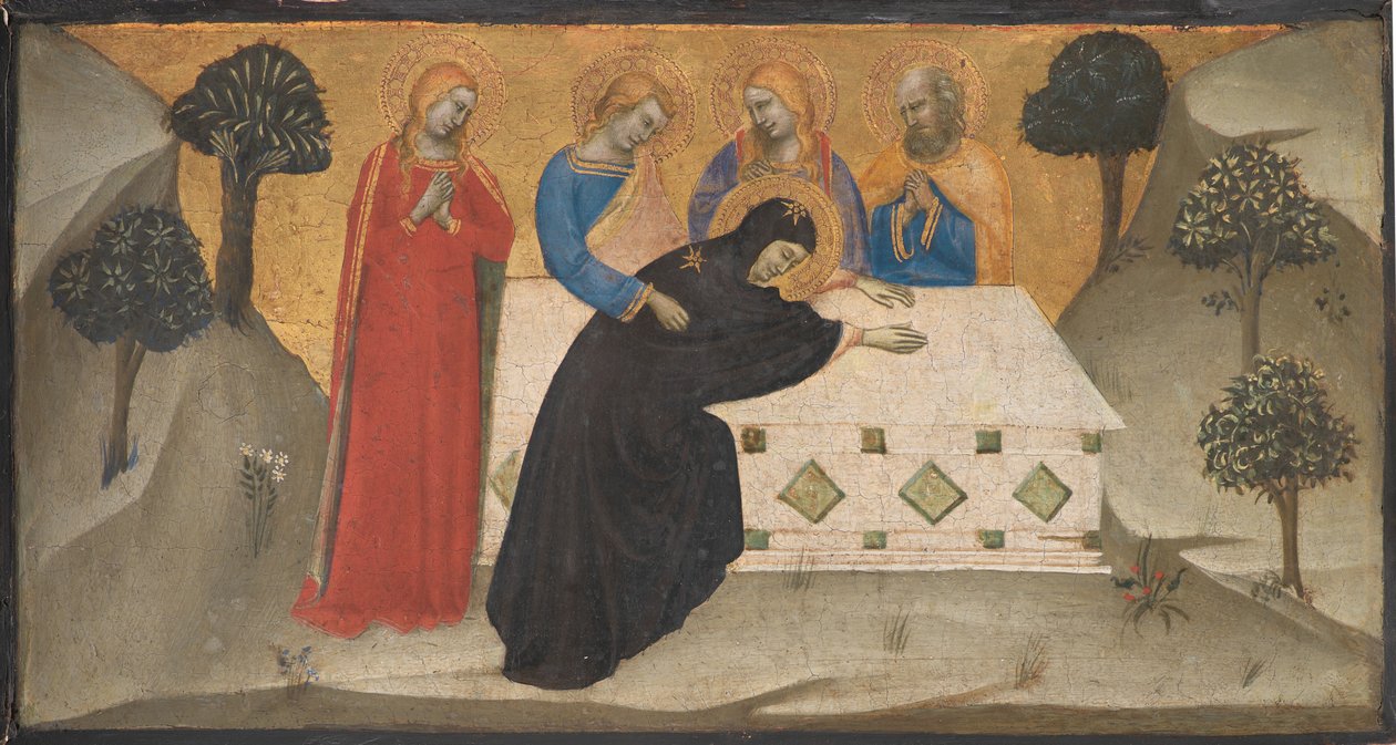 La Vierge évanouie et les trois Marie au tombeau du Christ - Puccio di Simone
