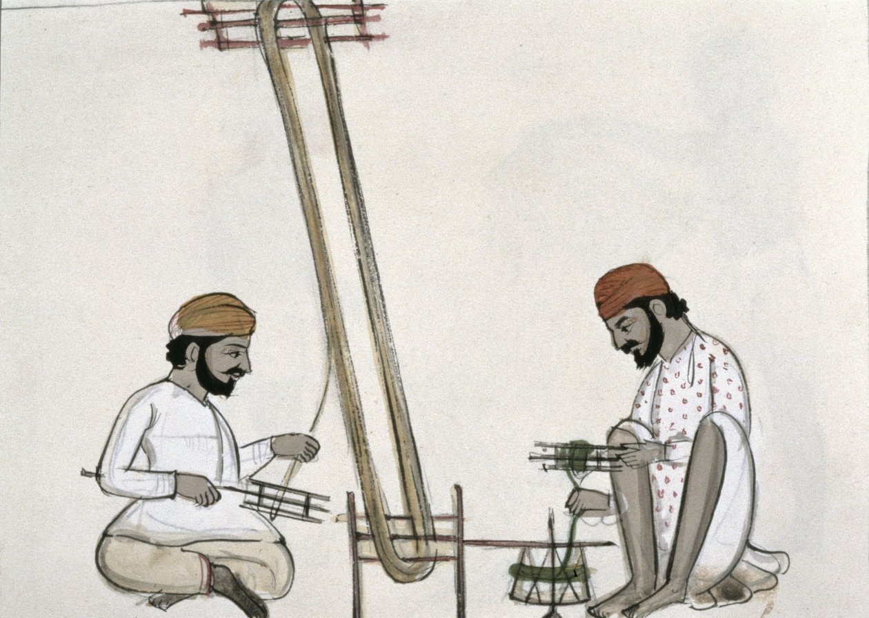 Rouleaux de soie, c.1890 - Punjabi School